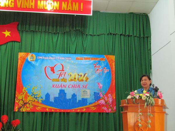 Ban Thường vụ Công đoàn ngành Y tế đã triển khai tổ chức Tết sum vầy – Xuân chia sẻ năm 2024 tại Bệnh viện ĐKKV Bắc Bình Thuận.
